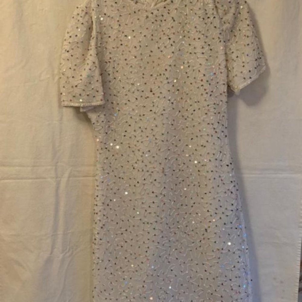 Gorgeous silk beaded dress